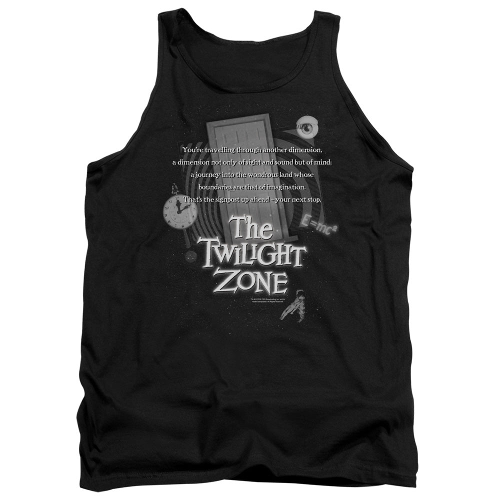 TWILIGHT ZONE : MONOLOGUE ADULT TANK BLACK 2X