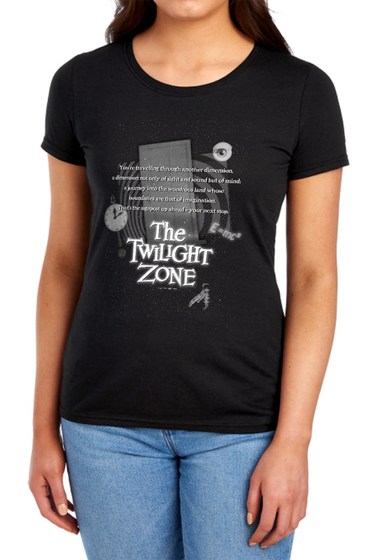 TWILIGHT ZONE : MONOLOGUE S\S WOMENS TEE BLACK 2X