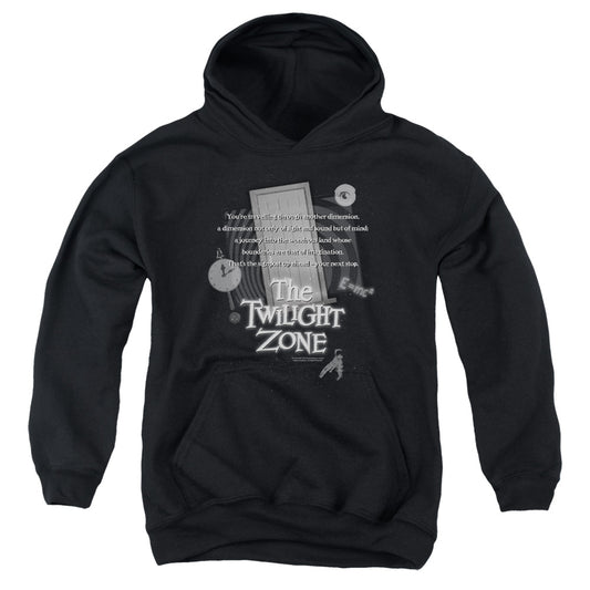 TWILIGHT ZONE : MONOLOGUE YOUTH PULL OVER HOODIE BLACK LG