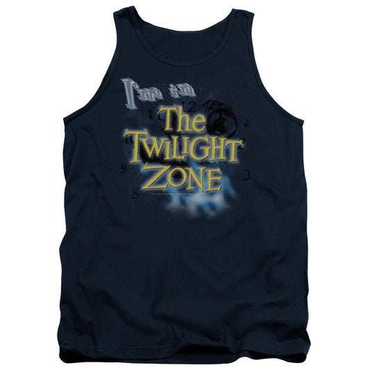 TWILIGHT ZONE : I'M IN THE TWILIGHT ZONE ADULT TANK NAVY 2X