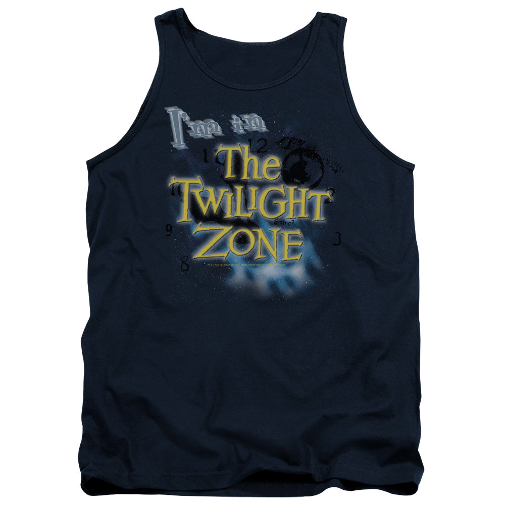 TWILIGHT ZONE : I'M IN THE TWILIGHT ZONE ADULT TANK NAVY XL