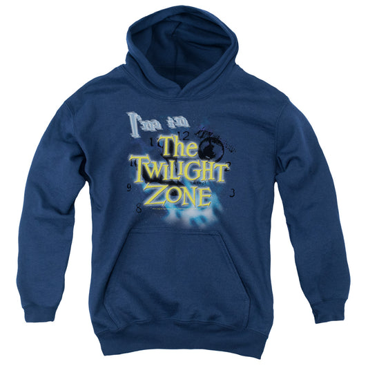 TWILIGHT ZONE : I'M IN THE TWILIGHT ZONE YOUTH PULL OVER HOODIE NAVY LG