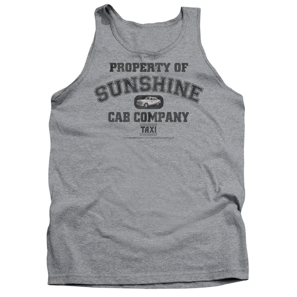 TAXI : PROPERTY OF SUNSHINE CAB ADULT TANK ATHLETIC HEATHER SM