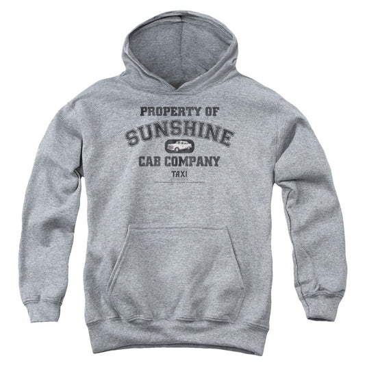 TAXI : PROPERTY OF SUNSHINE CAB YOUTH PULL OVER HOODIE ATHLETIC HEATHER LG