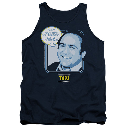 TAXI : SHUT YOUR TRAP ADULT TANK NAVY 2X