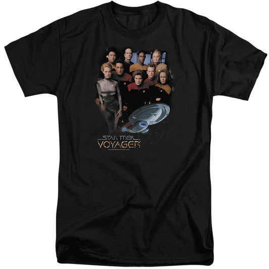 STAR TREK : VOYAGER CREW S\S ADULT TALL BLACK XL