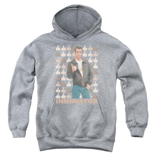 HAPPY DAYS : INNOVATOR YOUTH PULL OVER HOODIE Athletic Heather LG