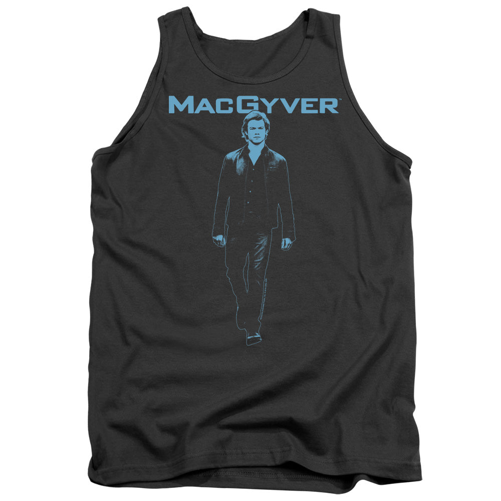 MACGYVER : MONO BLUE ADULT TANK Charcoal 2X