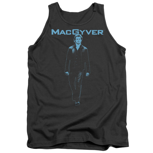 MACGYVER : MONO BLUE ADULT TANK Charcoal LG