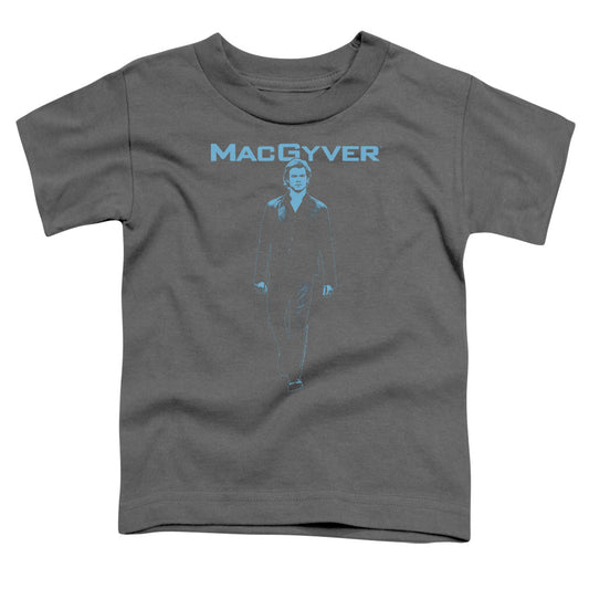 MACGYVER : MONO BLUE S\S TODDLER TEE Charcoal LG (4T)