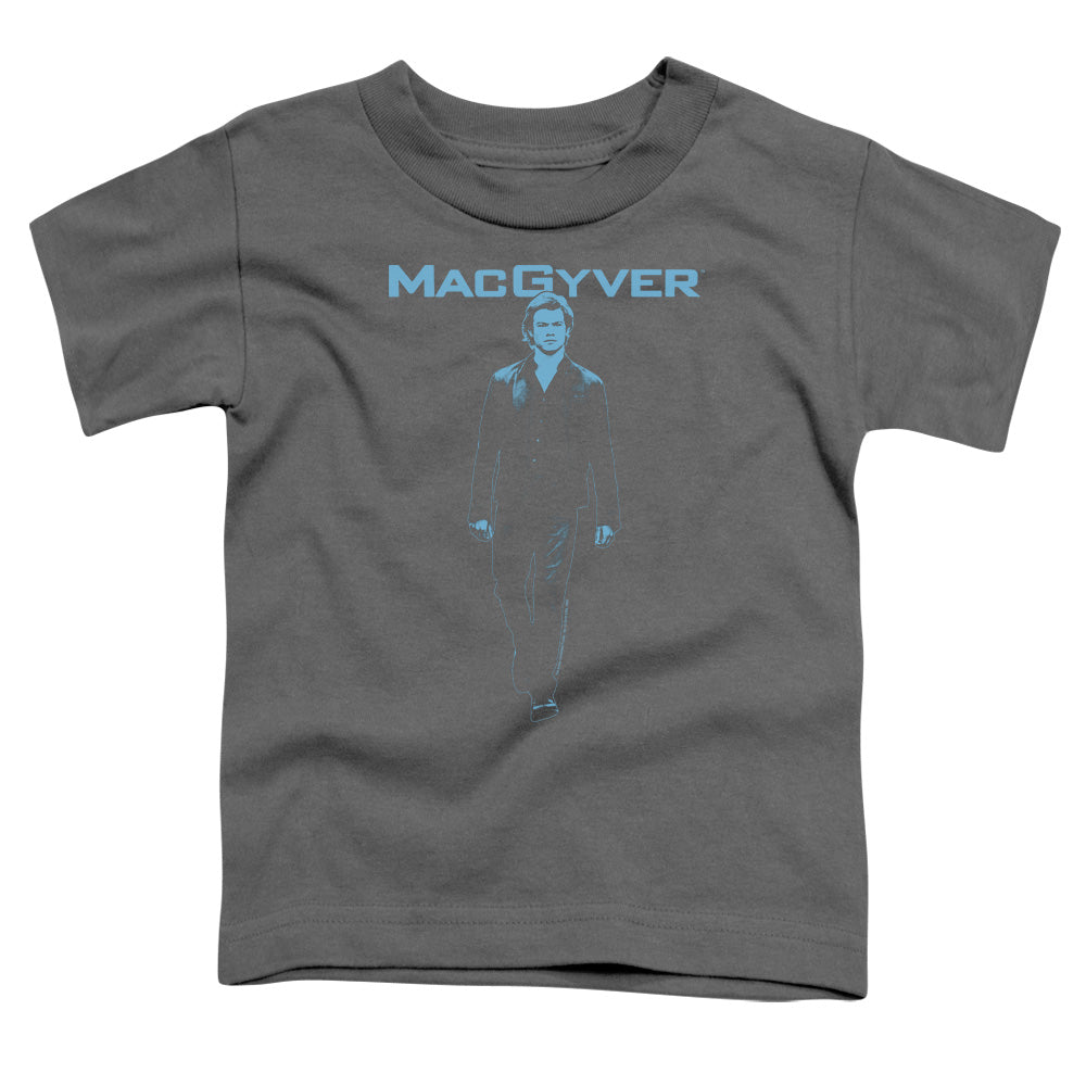 MACGYVER : MONO BLUE S\S TODDLER TEE Charcoal MD (3T)