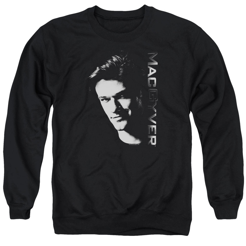 MACGYVER : FACE ADULT CREW SWEAT Black LG