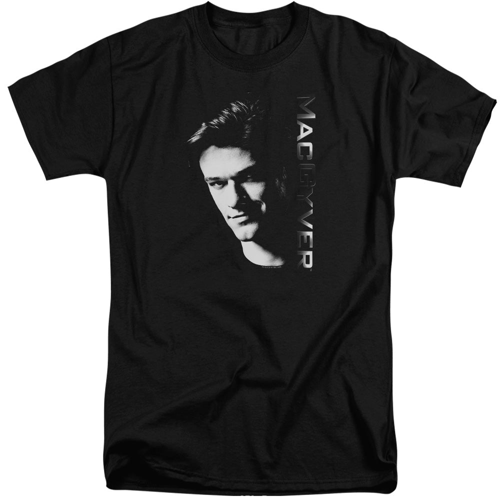 MACGYVER : FACE ADULT TALL FIT SHORT SLEEVE Black XL