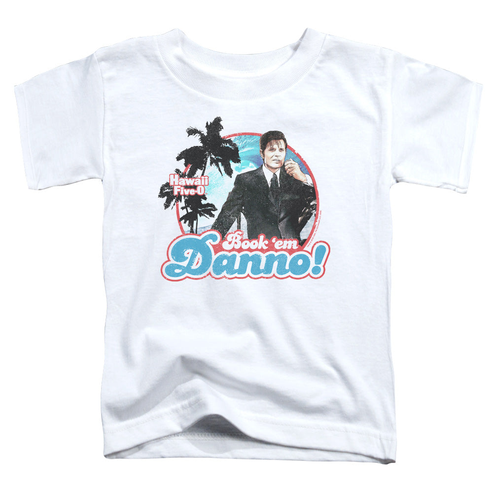 HAWAII 5 0 : BOOK EM DANNO S\S TODDLER TEE White LG (4T)