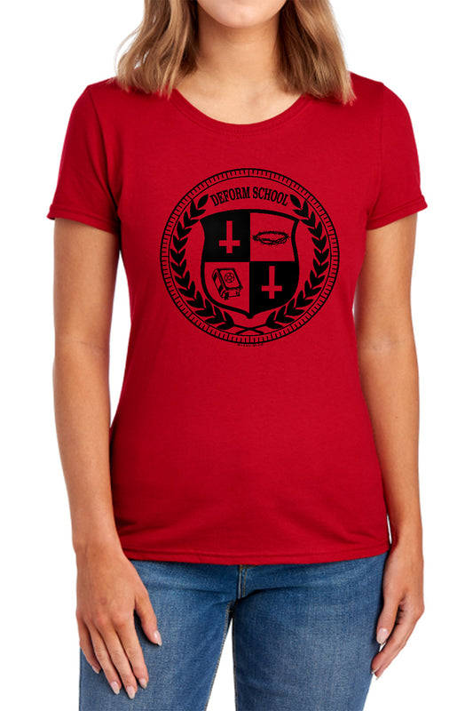 HELL FEST : DEFORM SCHOOL WOMENS SHORT SLEEVE Red 2X