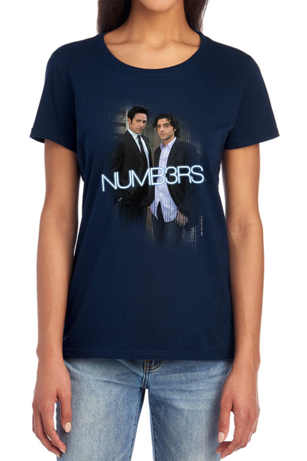 NUMB3RS : DON AND CHARLIE S\S WOMENS TEE NAVY MD