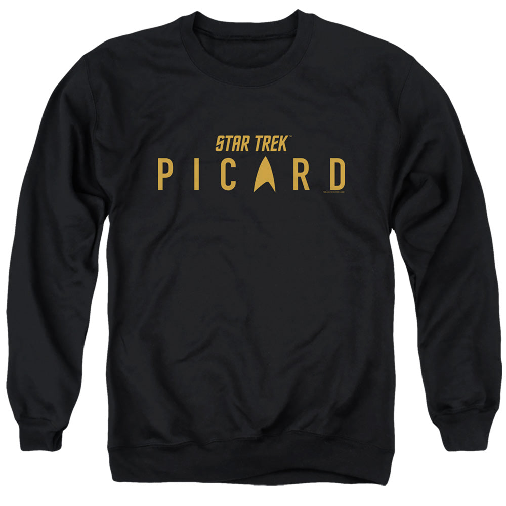 STAR TREK PICARD : PICARD LOGO ADULT CREW SWEAT Black 2X