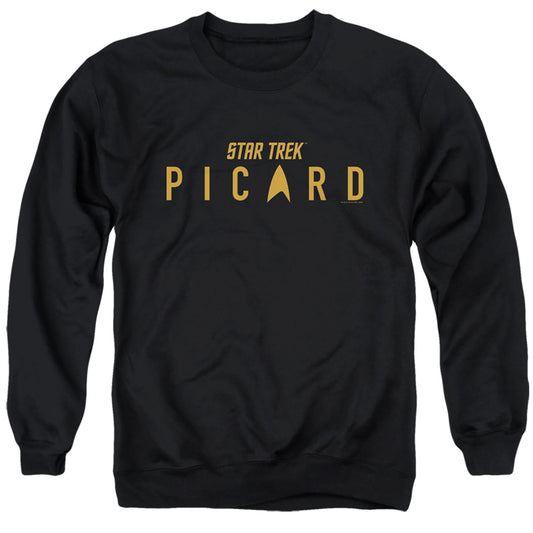 STAR TREK PICARD : PICARD LOGO ADULT CREW SWEAT Black XL