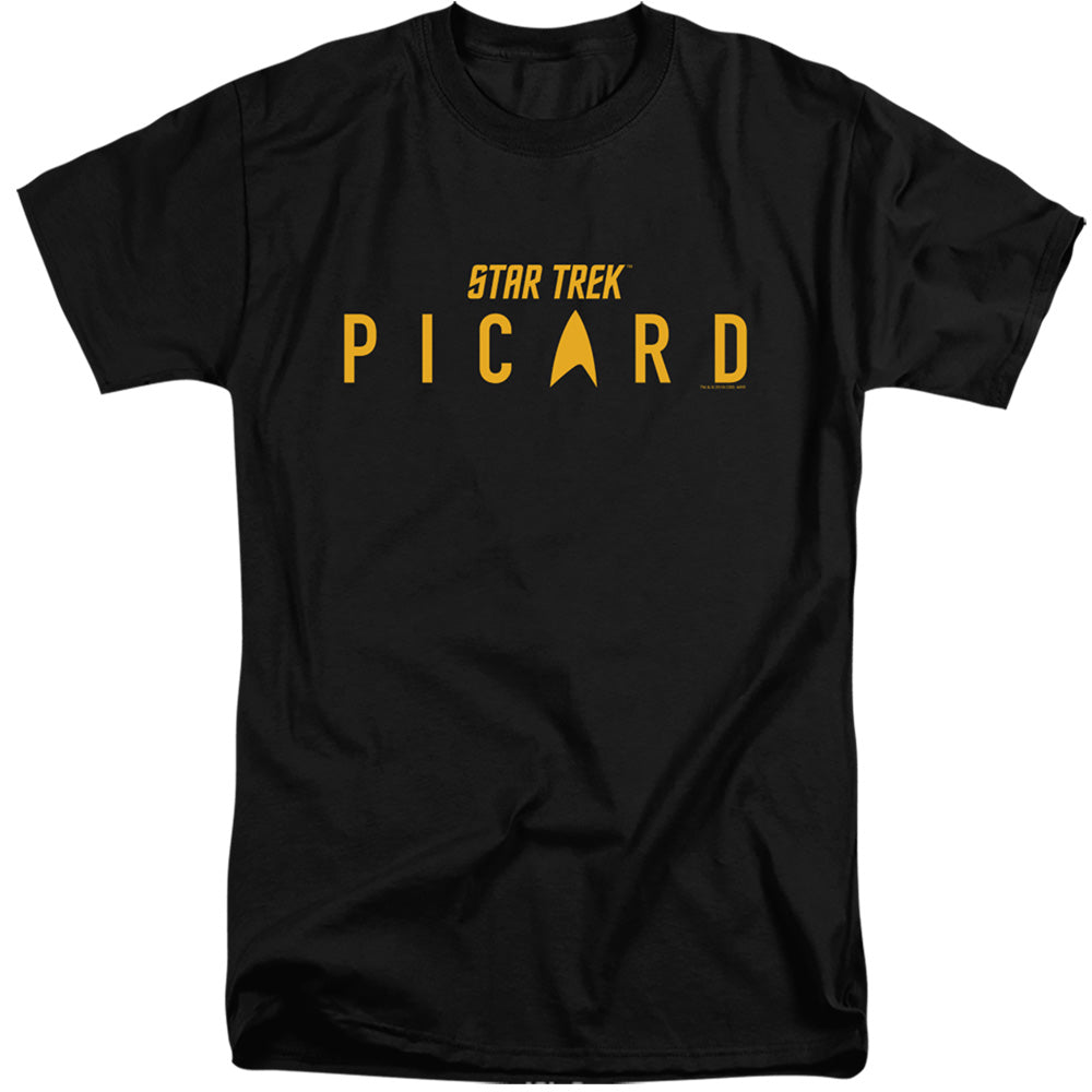 STAR TREK PICARD : PICARD LOGO ADULT TALL FIT SHORT SLEEVE Black 2X