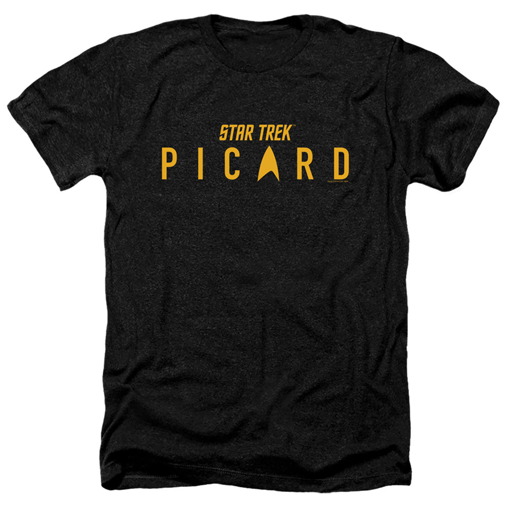 STAR TREK PICARD : PICARD LOGO ADULT HEATHER Black 2X