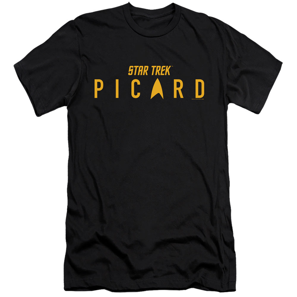 STAR TREK PICARD : PICARD LOGO  PREMIUM CANVAS ADULT SLIM FIT 30\1 Black 2X