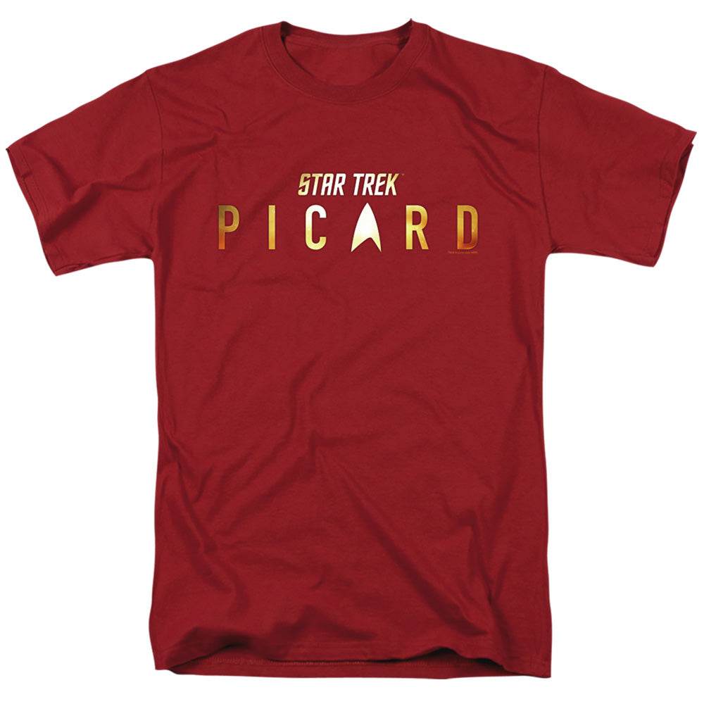 STAR TREK PICARD : PICARD LOGO RENDERED S\S ADULT 18\1 Cardinal 2X