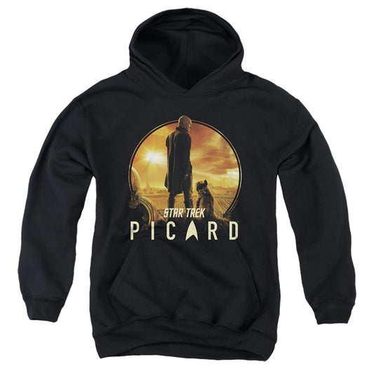 STAR TREK PICARD : A MAN AND HIS DOG YOUTH PULL OVER HOODIE Black XL