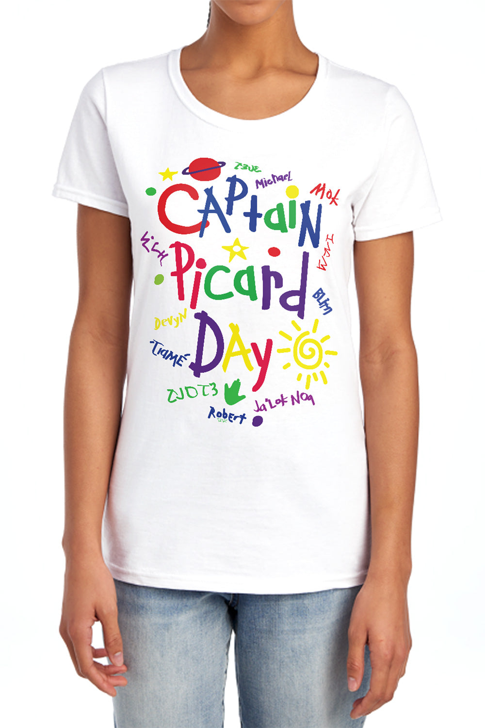 STAR TREK PICARD : PICARD DAY WOMENS SHORT SLEEVE White 2X