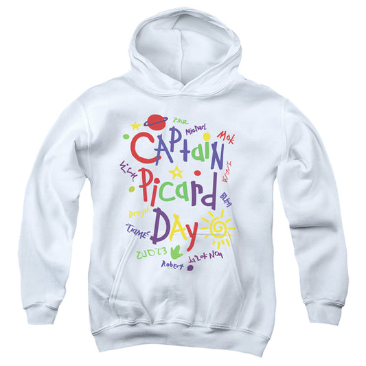 STAR TREK PICARD : PICARD DAY YOUTH PULL OVER HOODIE White LG