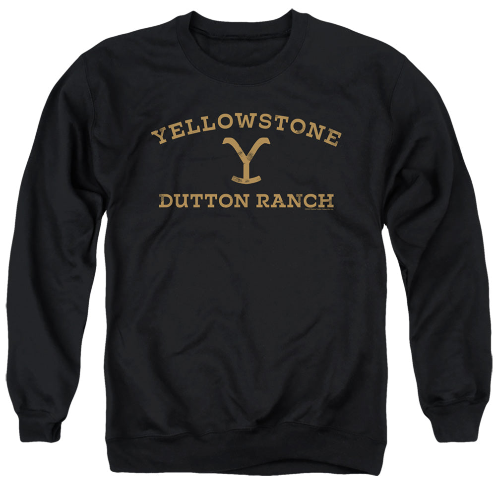 YELLOWSTONE : ARCHED LOGO ADULT CREW SWEAT Black SM