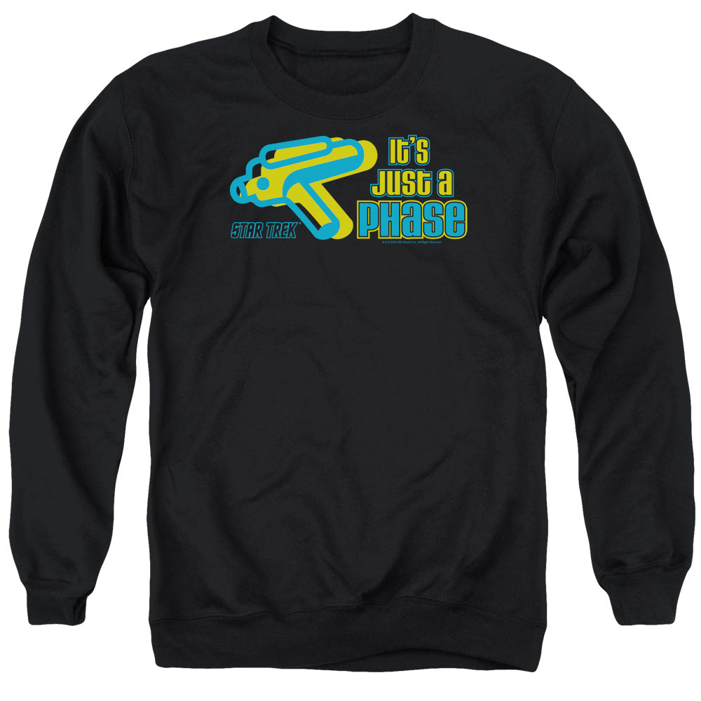 QUOGS : JUST A PHASE ADULT CREW NECK SWEATSHIRT BLACK 2X