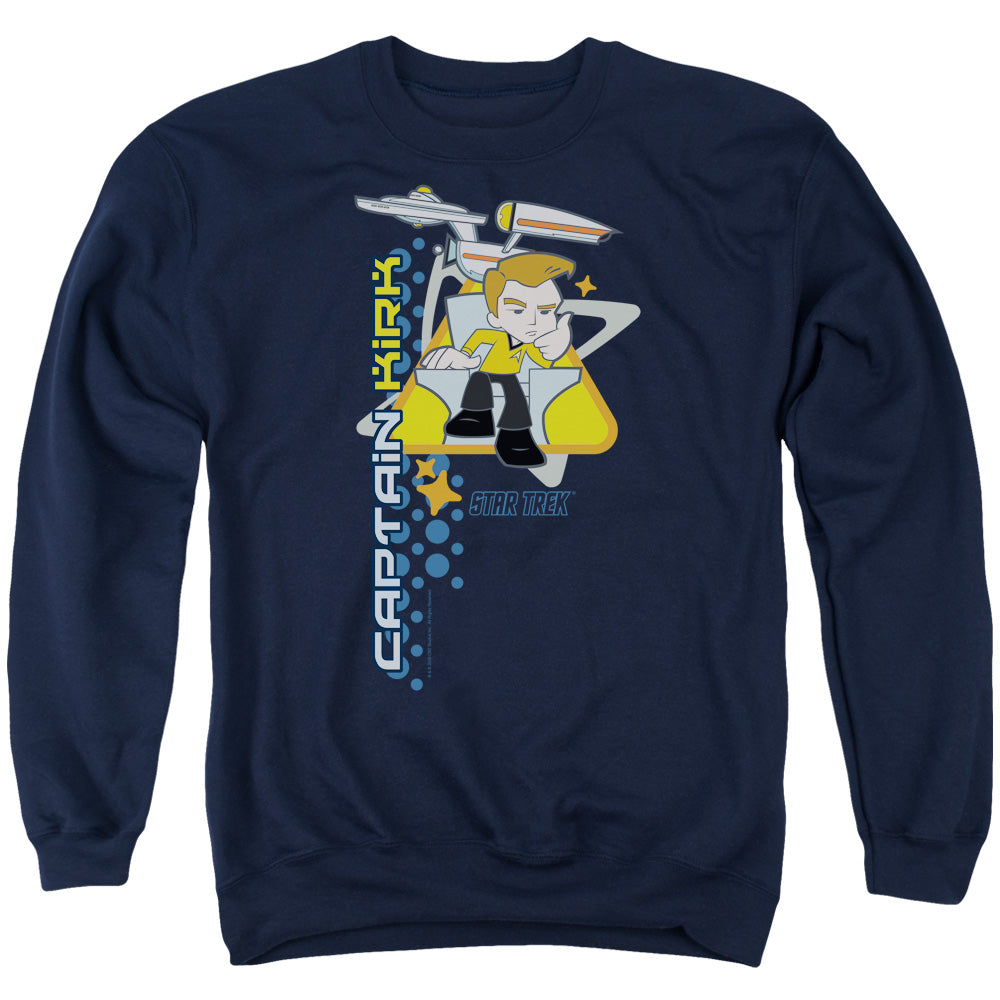 QUOGS : CAPTAIN'S CHAIR ADULT CREW NECK SWEATSHIRT NAVY 2X