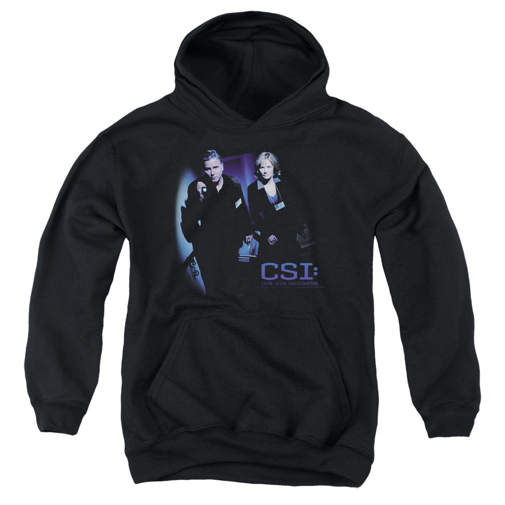 CSI : AT THE SCENE YOUTH PULL OVER HOODIE Black MD