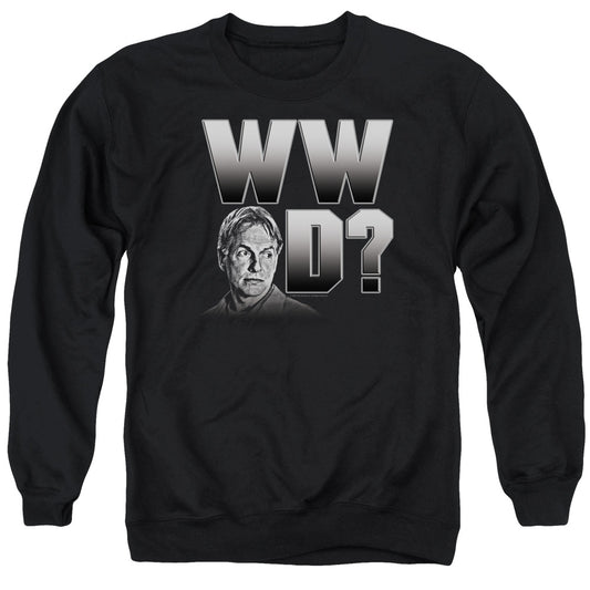 NCIS : WHAT WOULD GIBBS DO ADULT CREW NECK SWEATSHIRT BLACK 2X