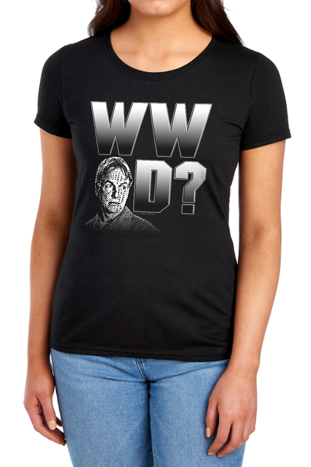 NCIS : WHAT WOULD GIBBS DO S\S WOMENS TEE BLACK 2X