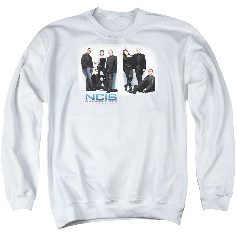 NCIS : WHITE ROOM ADULT CREW NECK SWEATSHIRT WHITE 2X