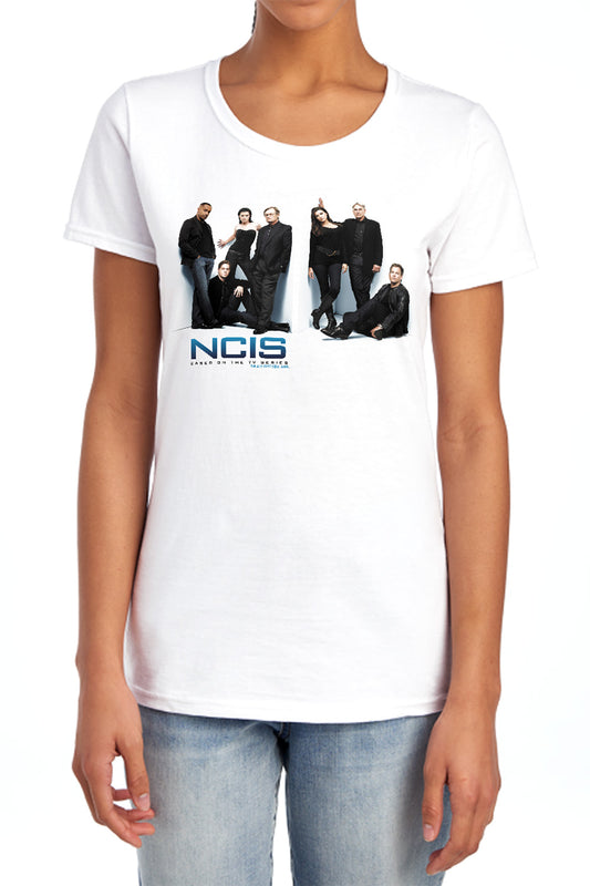 NCIS : WHITE ROOM S\S WOMENS TEE WHITE 2X