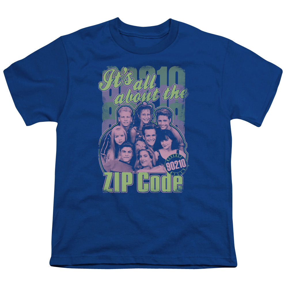 90210 : ZIP CODE S\S YOUTH 18\1 ROYAL BLUE LG