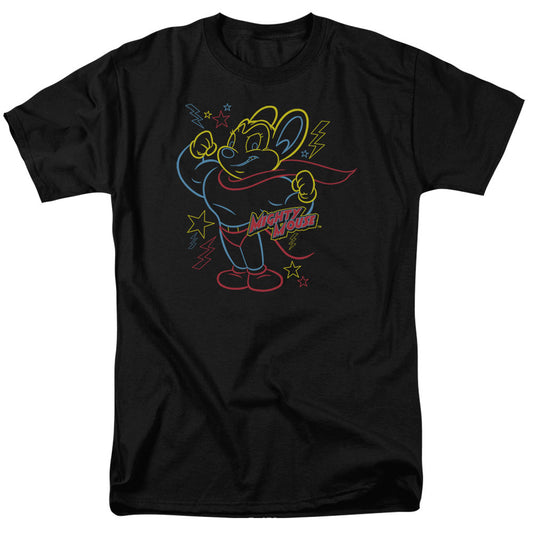 MIGHTY MOUSE : NEON HERO S\S ADULT 18\1 Black XL