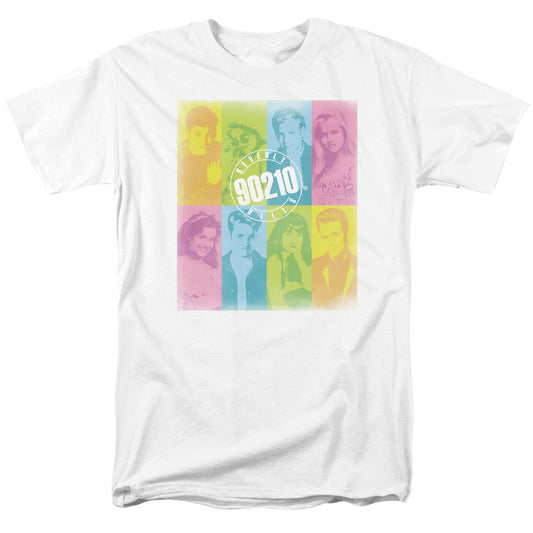 90210 : COLOR BLOCK OF FRIENDS S\S ADULT 18\1 WHITE 2X