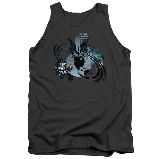 TWILIGHT ZONE : LAST MAN ON EARTH ADULT TANK CHARCOAL SM