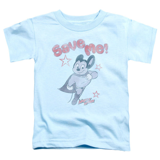 MIGHTY MOUSE : SAVE ME S\S TODDLER TEE Light Blue MD (3T)