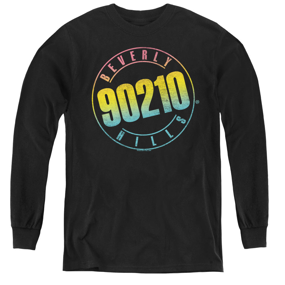 90210 : COLOR BLEND LOGO L\S YOUTH BLACK MD