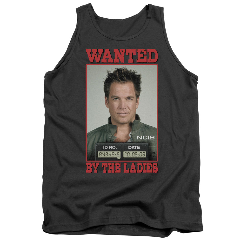 NCIS : WANTED ADULT TANK CHARCOAL 2X