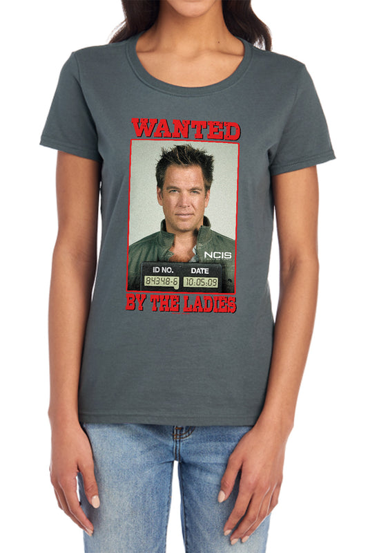 NCIS : WANTED WOMENS SHORT SLEEVE CHARCOAL MD