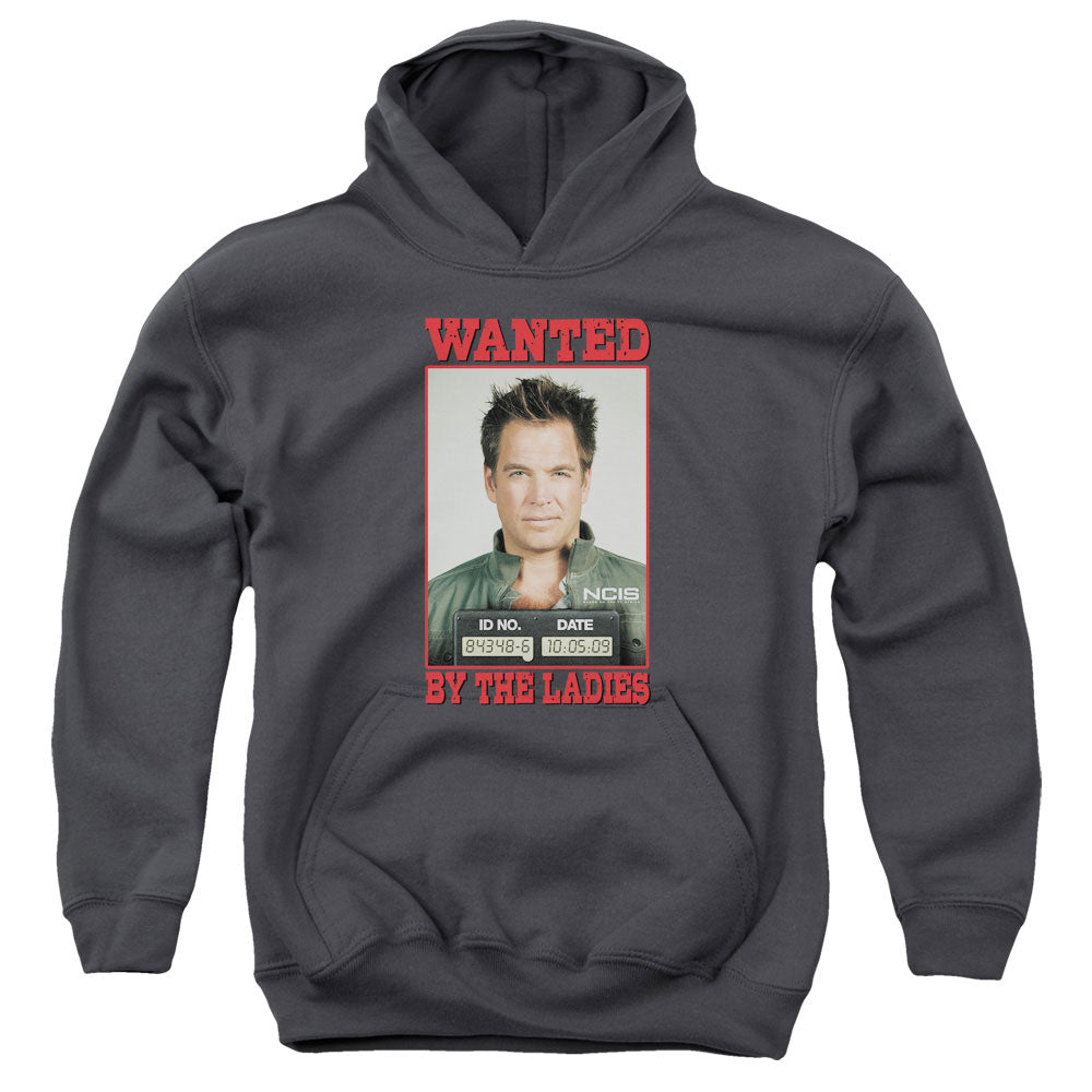 NCIS : WANTED YOUTH PULL OVER HOODIE CHARCOAL SM