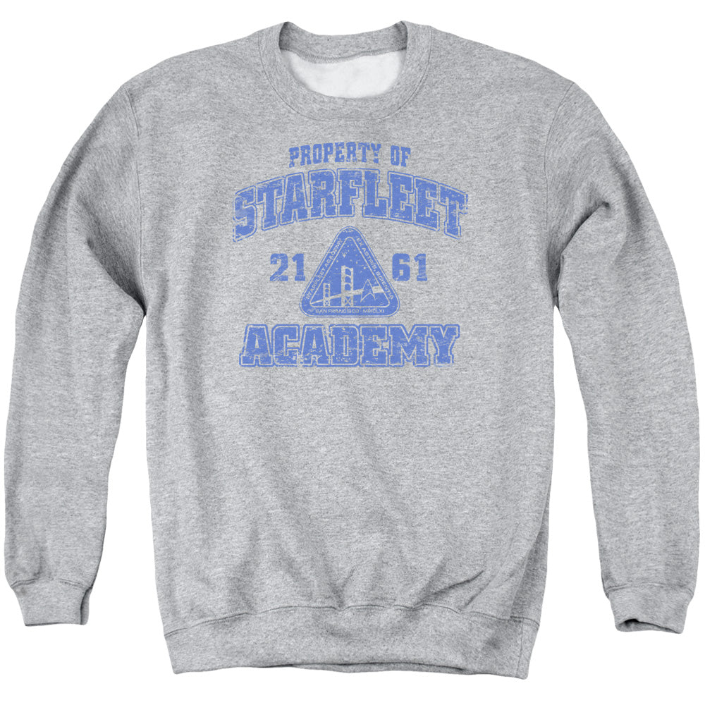 STAR TREK : OLD SCHOOL ADULT CREW NECK SWEATSHIRT ATHLETIC HEATHER 2X