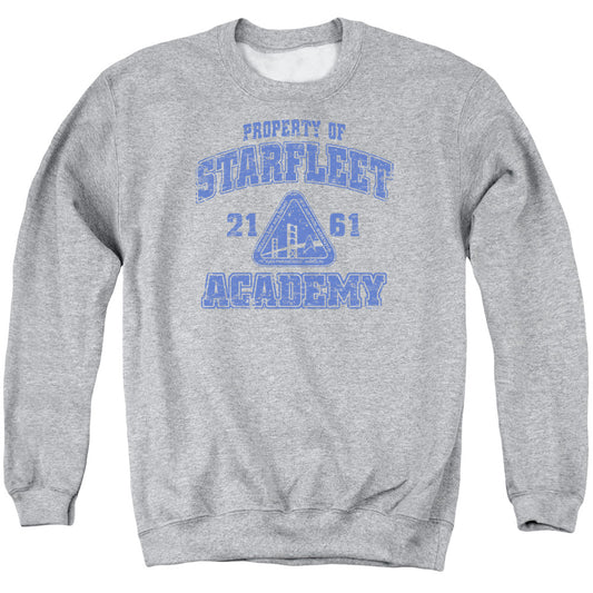 STAR TREK : OLD SCHOOL ADULT CREW NECK SWEATSHIRT ATHLETIC HEATHER 3X