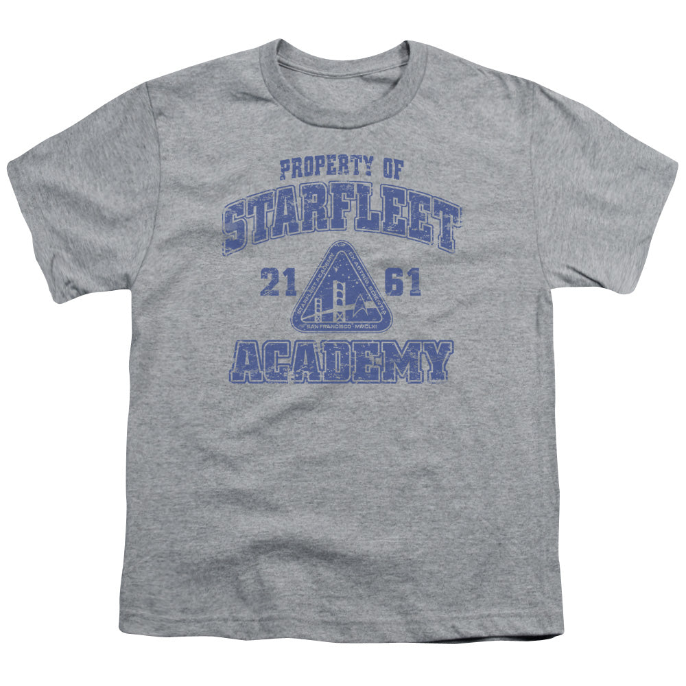 STAR TREK : OLD SCHOOL S\S YOUTH 18\1 ATHLETIC HEATHER XS