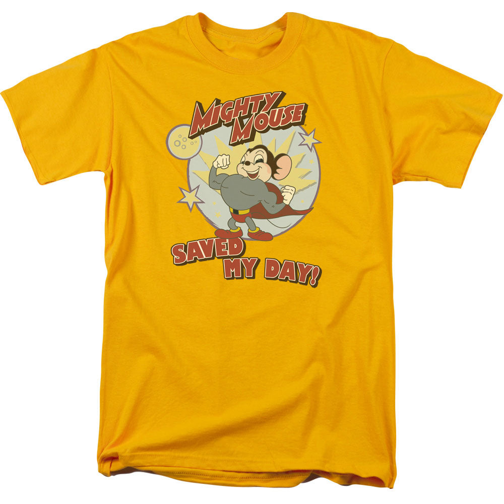 MIGHTY MOUSE : VINTAGE DAY S\S ADULT 18\1 GOLD SM